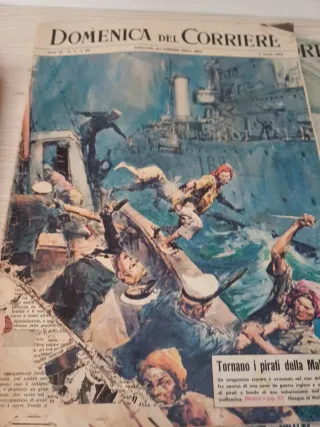 Set n. 6 riviste Domenica del Corriere