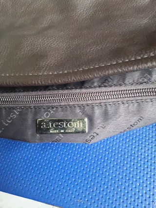 Maxi borsa A.Testoni donna marrone vintage