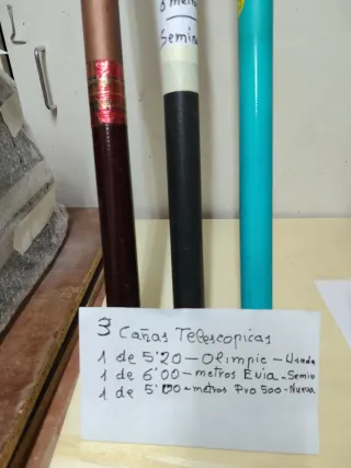 3 Cañas Telescópicas Pesca por 60 euros las 3