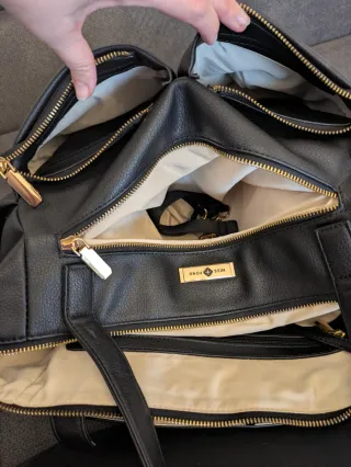 Bolsa Cambiador Bebé Miss Fong Negra