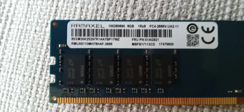 Memoria RAM DDR4 16GB 2666MHz Ramaxel afbeelding 2