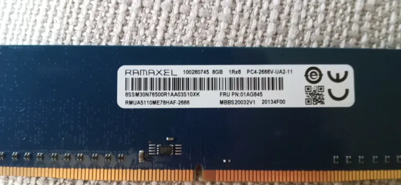 Memoria RAM DDR4 16GB 2666MHz Ramaxel afbeelding 3