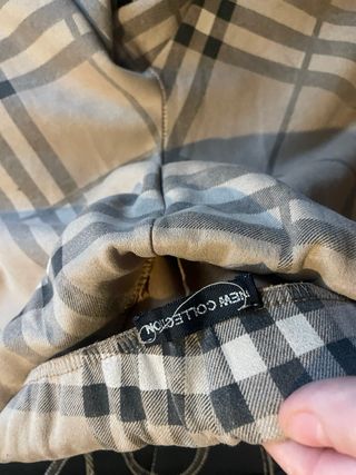 Leggings donna fantasia a quadri taglia unica