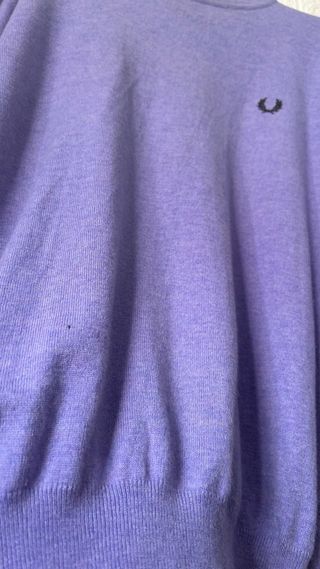 Jersey Fred Perry Lana Morado Talla XL