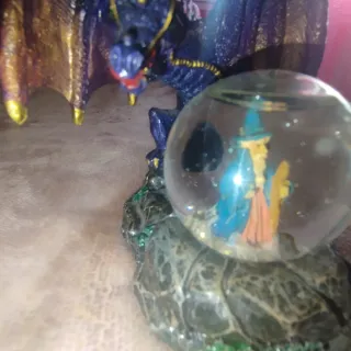 Figura Dragón y Mago Merlin