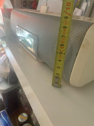 Radio Despertador JVC Beige y Gris
