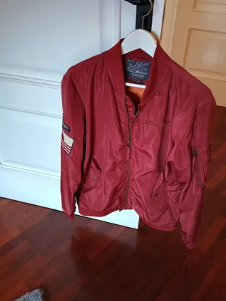 Cazadora Yack & Yones burdeos Talla L