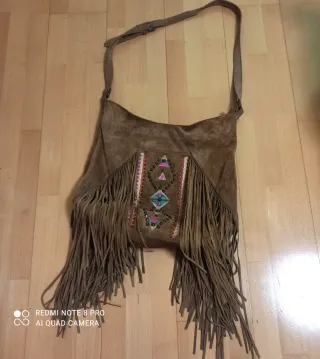 Bolso bandolera boho flecos