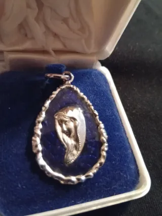Ciondolo Madonna Argento 800