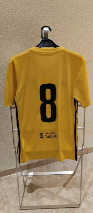 Camiseta Adidas Fútbol UD Alginet Amarilla Talla S