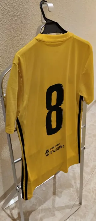 Camiseta Adidas Fútbol UD Alginet Amarilla Talla S