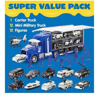 Camión Transportador de Coches de Policía