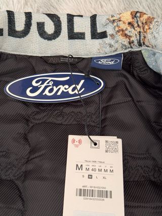 Zara Cazadora Acolchada Jacquard Ford Racing M