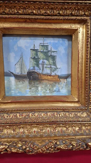 3 Cuadros Pintura Madera Firmados