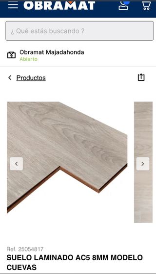 Suelo laminado AC5 8mm Roble Cuevas descatalogado