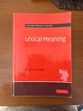 Lexical Meaning (Cambridge University Press)