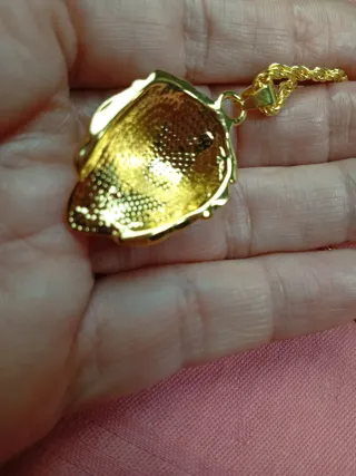 Collana Leone Oro con Cristallo