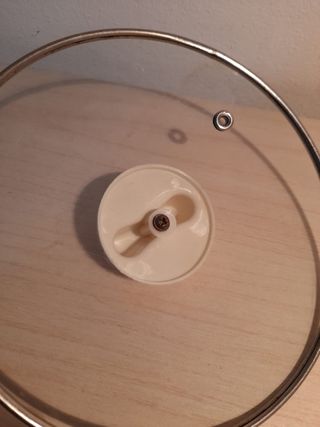 Coperchio vetro temperato con sfiato diam 16 cm