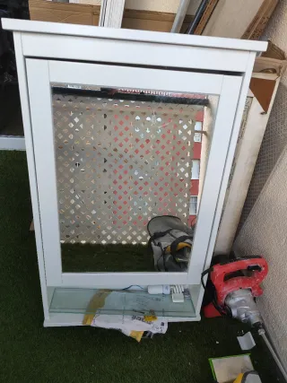 Espejo botiquín baño blanco