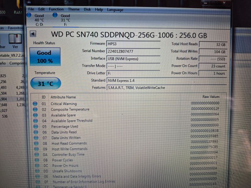2x SSD NVMe M.2 PCIe Gen4X4 256GB afbeelding 3