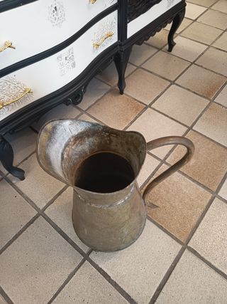 Gran jarra antigua latón 52 cm