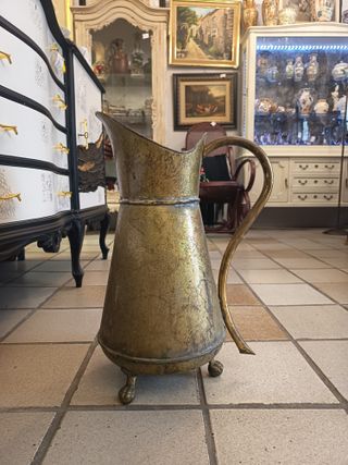 Gran jarra antigua latón 52 cm