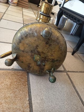Gran jarra antigua latón 52 cm