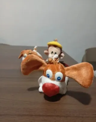 Portachiavi Kinder Anni 2000 - Scimmietta e Cani