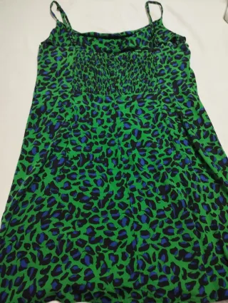 Vestido corto estampado leopardo