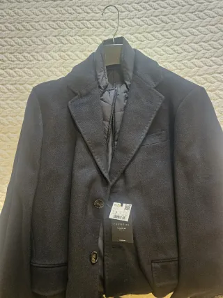 Abrigo azul marino hombre talla S