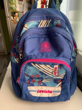 Zaino Invicta Vintage Blu e Rosa