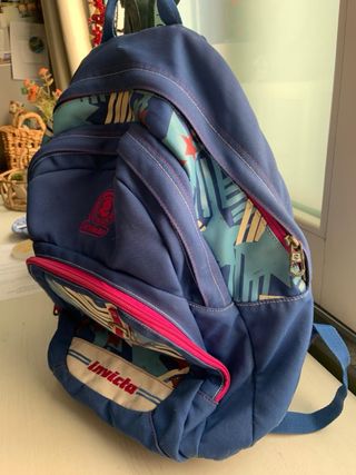 Zaino Invicta Vintage Blu e Rosa