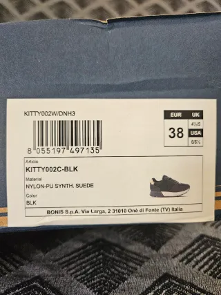 Zapatillas U.S. Polo Assn. negras talla 38.