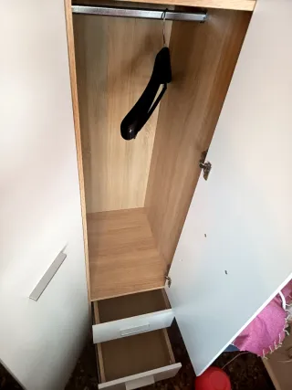 Armario 3 puertas y 2 cajones