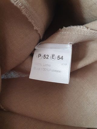 Vestido beige mujer talla 54