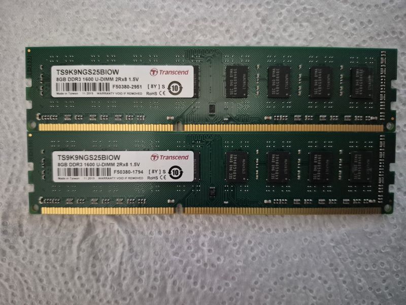 16Gb-DDR3 / 2x8Gb - 1600Mhz