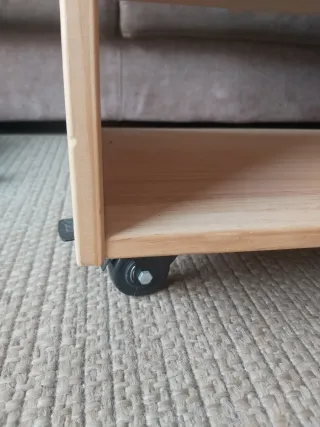 Estantería modular madera con ruedas