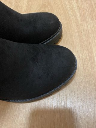 Botas altas negras tacón grueso