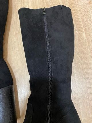 Botas altas negras tacón grueso