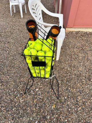 Carro de pelotas de tenis