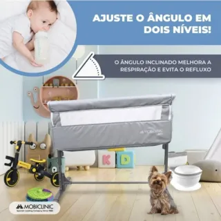 Berço Co-sleeping Mobiclinic Cinza