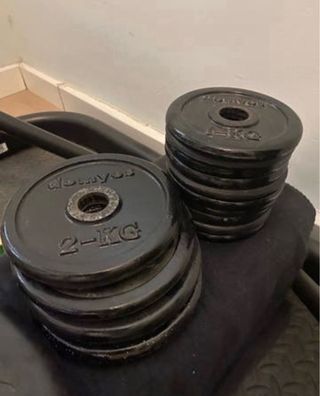 Rack Gimnasio + Discos + Barras