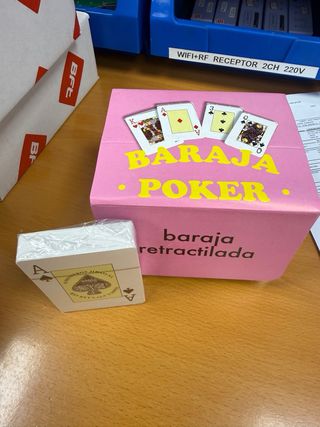 Baraja de cartas Poker retractilada
