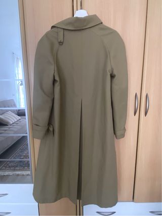 Gabardina Ancha Vintage Beige