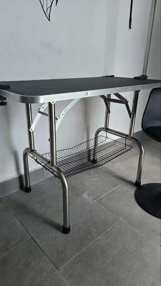 Lote mesa y silla peluquería canina