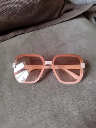 Gafas de sol mujer crema y marron
