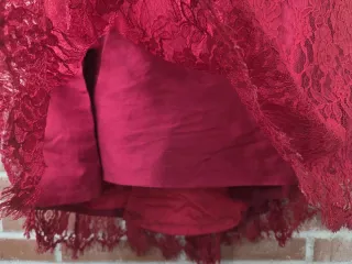 PRONOVIAS. Vestido rojo talla grande