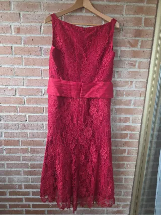 PRONOVIAS. Vestido rojo talla grande