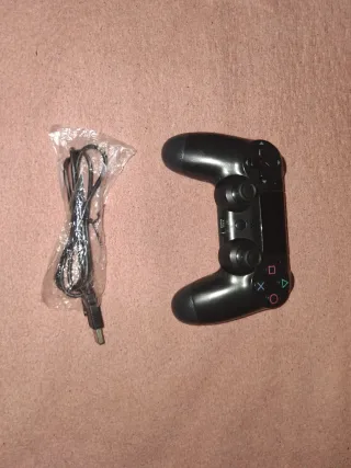 Mando PS4 Negro + Cable Carga