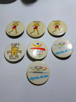 Pack 7 Chapas Olimpiadas Barcelona 92